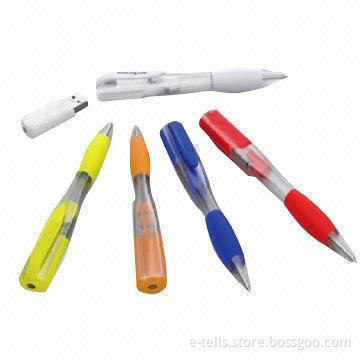 Plastic USB Ballpen Flash Drive with 2 Years Warranty